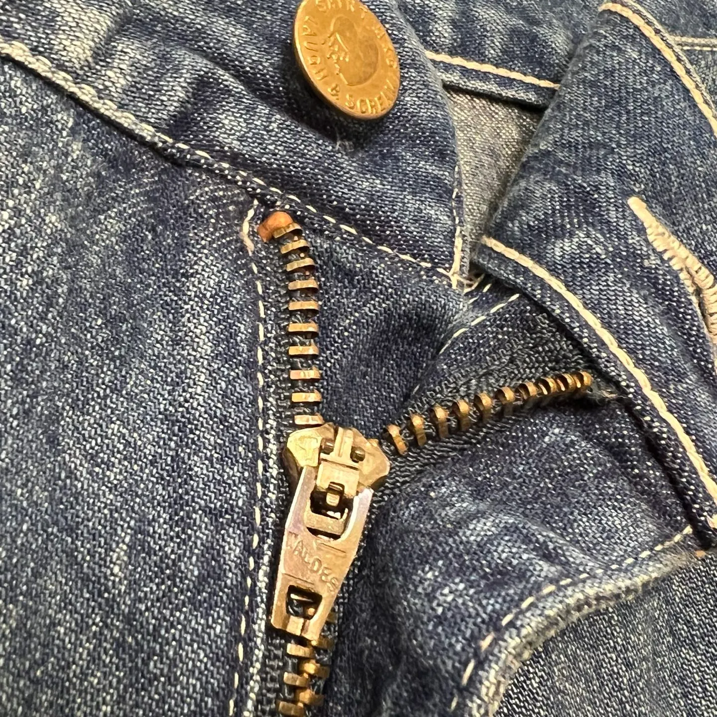 More details/accessories SAINT Mxxxxxx DOUBLE KNEE SHORTS/BLU Knee patches splashed with ink and washed with water to destroy denim shorts Denim blue S-XL